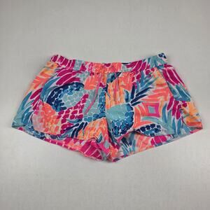 Lilly Pulitzer‎ Shorts Womens Medium Multicolor Nylon Tropical Print Running